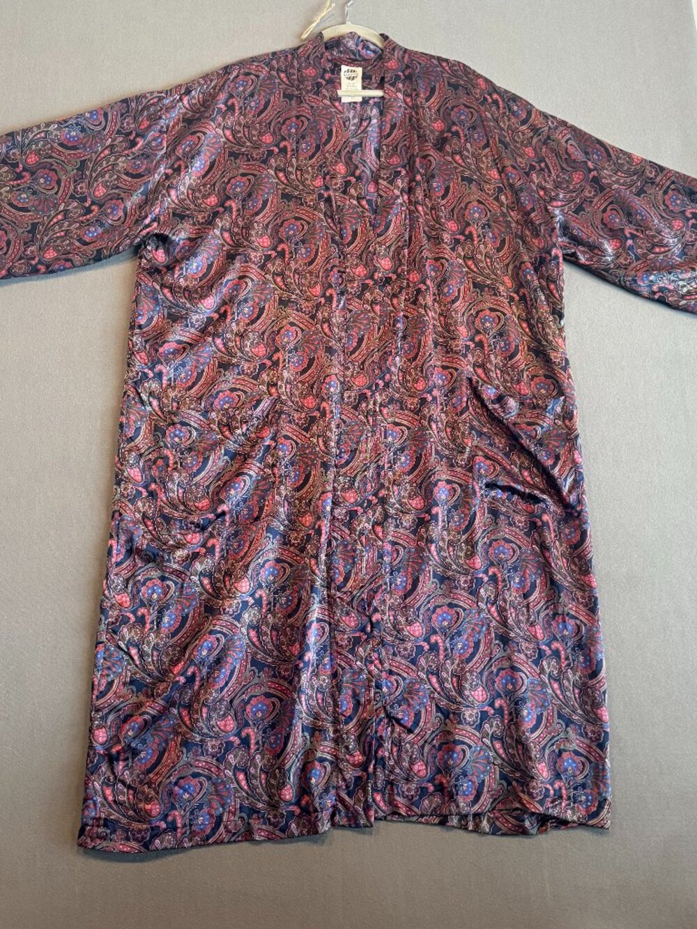 Reckless Paisley Kimono Robe Duster Boho Long Sleeve One Size